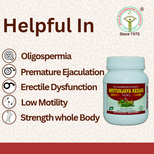 Mritunjaya Kesari Yog - For men's wellness,  Low sperm count & Erectile dysfunction - Image 2