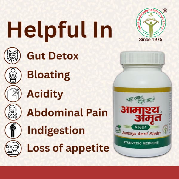 Aamasya Amrit Powder - For Stomach  Bloating, Indigestion & Constipation - Image 2