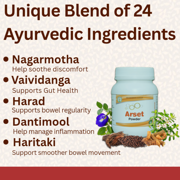 ARSET Powder - For Piles, Fissure,  Fistula & Anorectal Diseases - Image 3